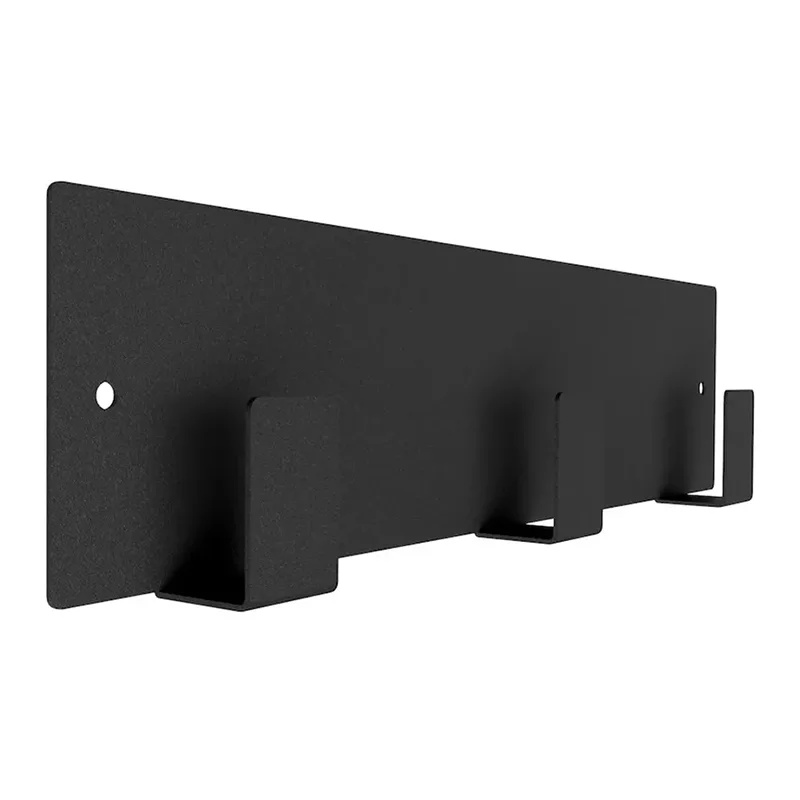 Црна метална кујнска закачалка