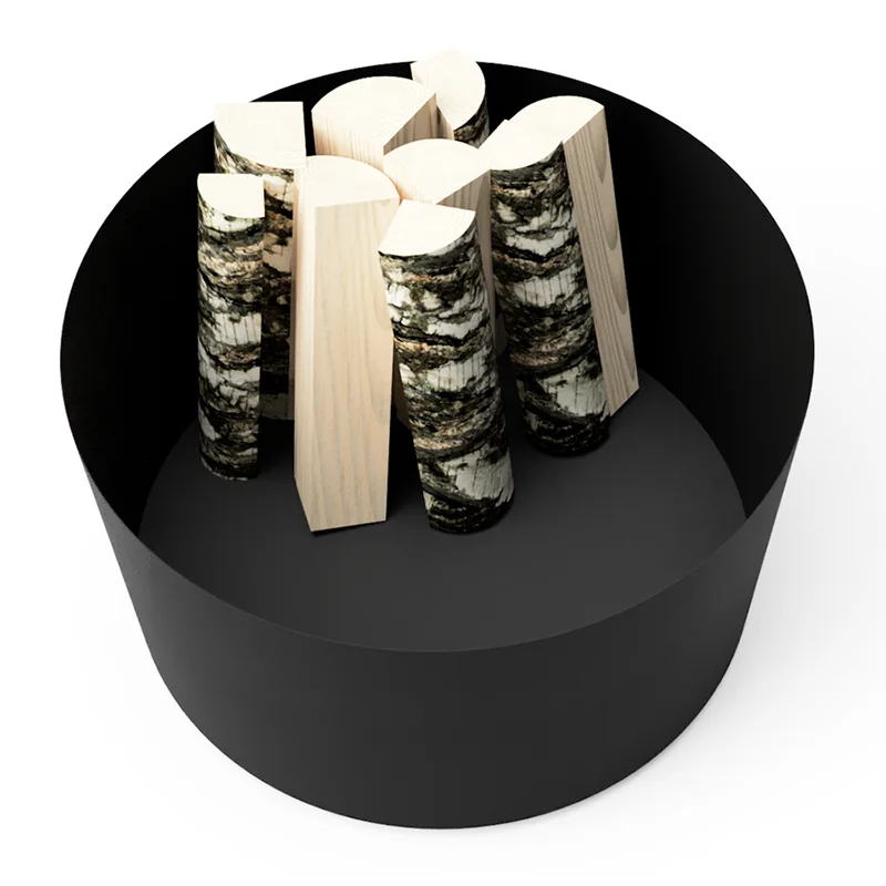 Поцинкувана метална тркалезна жардинар на отворено