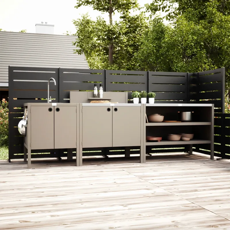 Double Layer Outdoor Kitchen Cabinet Double Layer Outdoor Kitchen Cabinet