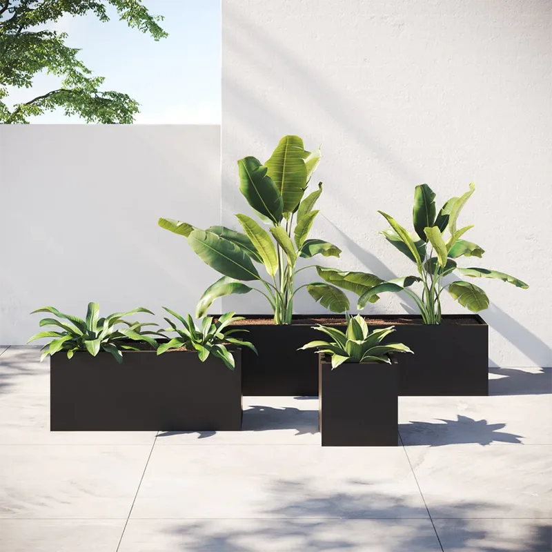 Lightweight Square Outdoor Planter Lightweight Square Outdoor Planter