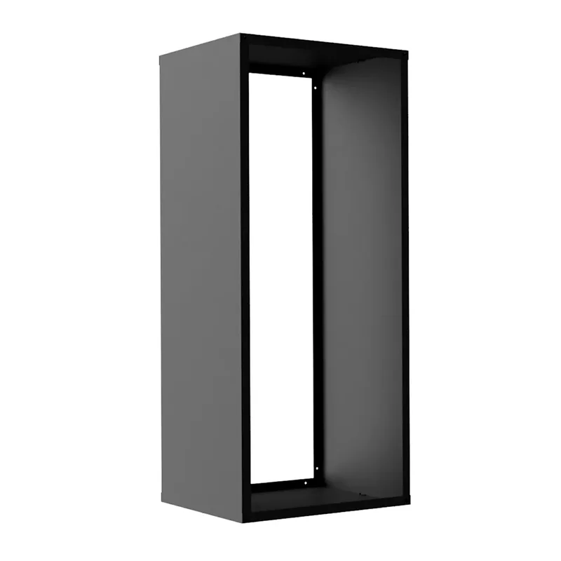 Модерно складирање на огревно дрво на отворено, лесно склопено