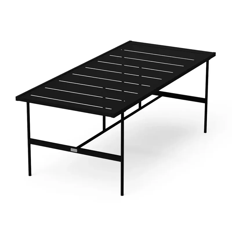 Правоаголна трпезариска маса на отворено